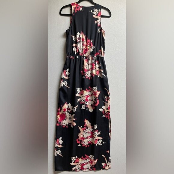 Ann Taylor Vintage floral v neck sleeveless maxi dress Sz XS - Picture 2 of 8
